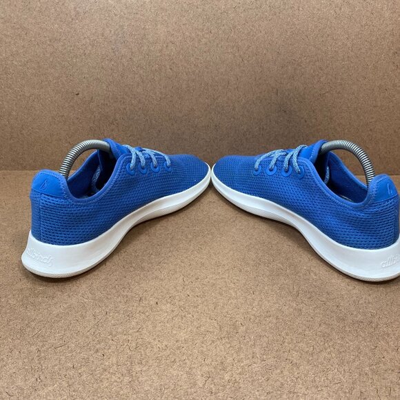 Allbirds Mens Tree Runners Blue Mesh Sneakers Size 8 Lightweight Comfortable - Picture 5 of 8